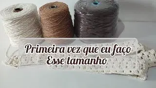 FIZ UMA PASSADEIRA RETANGULAR DE 2,80MT/DICAS 🤎#satisfying #horaextranocroche 