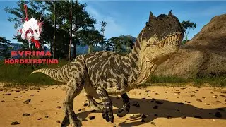 INSANE FIGHT! ALLOSAURUS PACK vs PRIME REX & FULL HERD | Evrima HordeTesting