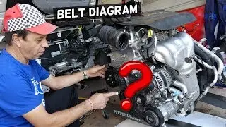 SERPENTINE BELT DIAGRAM JEEP CHEROKEE COMPASS RENEGADE 2.4