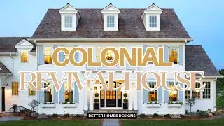 CLASSIC! COLONIAL REVIVAL HOUSE DESIGN IDEAS | BEAUTIFUL NEW MODERN COLONIAL HOME EXTERIOR DESIGNS