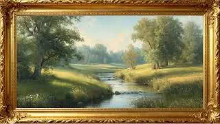 Gentle Nature Flow &ndash; 4K Oil Painting Ambience for Relaxing Moments | 4K Frame TV Art