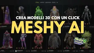 Il Miglior Tool AI per Creare Modelli 3D GRATIS | Meshy AI Tutorial Italiano 2025