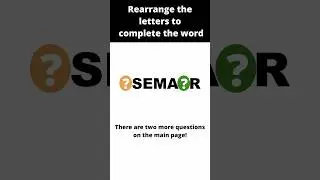 Word Rearrangement Quiz! Try One Question Vol.0187