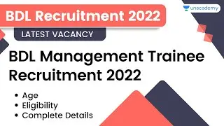 BDL Recruitment 2022 | Management Trainee | Latest Job Vacancy 2022 | Complete Details