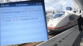 50 Minuten Umsteigezeit werden knapp! Immer mehr Verspätung im ICE 3 neo!