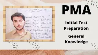 PMA Initial Test General Knowledge Related Questions (Part 1) | Rehan Official