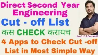 Direct Second Year Engineering Cut off