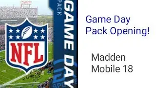 Game Day Pack Opening - Madden Mobile