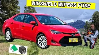 TOYOTA COROLLA WIDSHIELD  WIPERS FUSE LOCATION 2013 2014 2015 2016 2017 2018 2019