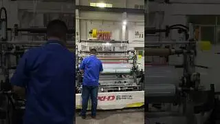 🌈Color stretch film making machine #stretchfilmmachine   #plasticfilm #stretchfilms #stretchfilm