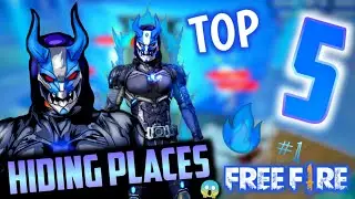 Top 5 Hiding Place In Free Fire || SECRET HIDDEN PLACES 😱🔥✅ #1