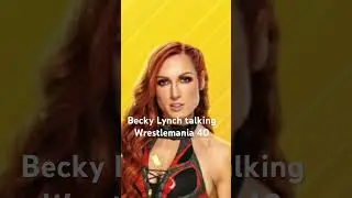 WWE Superstar Becky Lynch talking Wrestlemania 40 and much more! #wwe #wrestling #aew #smackdown