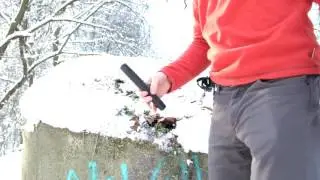 ★ Телескопическая дубинка ESP 21 антискользящая рукоятка испытание часть №3 ★