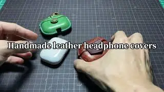 Handmade leather headphone covers