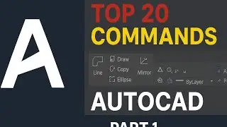 Top 20 Important AutoCAD Commands | AutoCAD for Beginners