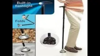 magic cane العكاز السحرى بلمبة ليد لكبار السن