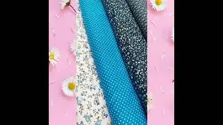 Tissus popelines fleurs, pois , &eacute;ventails