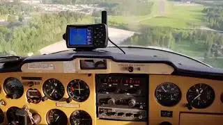 Cessna Landing technique at Arvika Airport Sweden