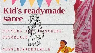 Kid's saree stitching@Sewingmade_simple  #fashion #sewinghacks #sewing #diy #stitching #sewiteasy