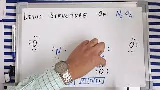 Lewis dot structure of N2O4 | Dinitrogen tetroxide lewis structure | N2O4 co ordinate bond