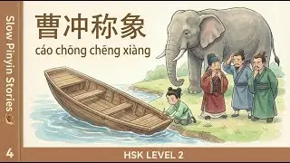 Learn Chinese｜曹冲称象 C&aacute;o Chōng Chēng Xi&agrave;ng - Cao Chong Weighs an Elephant | Slow Chinese Story (HSK 2)