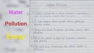 10 lines on water pollution in english/ water pollution essay in english✍️