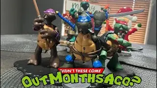 Opening and looking at the Playmates Original Sketch Ninja Turtles action figures