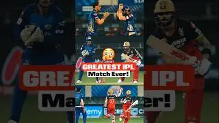 Greatest IPL Match in Cricket History 😲🙏 #shorts #viralvideo