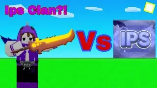I accidentally joined the IPS clan game in Roblox Bedwars...
