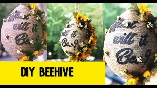 DIY Gender Reveal Beehive | DIY | BABY SHOWER | PARTY | DECOR | ROPE CRAFT | CLAY