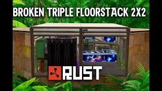 BROKEN Triple Floorstack 2x2 in RUST...