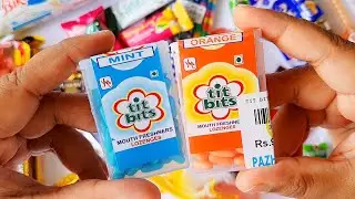 Titbits Mouth freshener opening ASMR | Titbits Orange Flavour | I ❤ Candy
