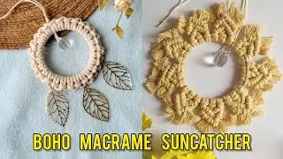 Macrame Suncatcher Hanging | Easy DIY Wall & Car Decor | Beginner Friendly | 2 Easy Designs