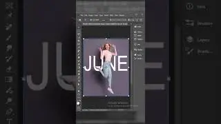 HOW TO BLEND IN PEOPLE WITH TEXT. A 3D effect format. #photoshop #design #june
