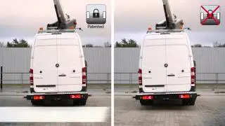 The patented Hydraulic Axle Locking System from Versalift