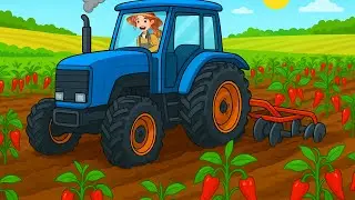 Farm Work - Growing and Harvesting Chili 🌶️ - Tractor Tilling 🚜 | Farm Vehicles Real Life
