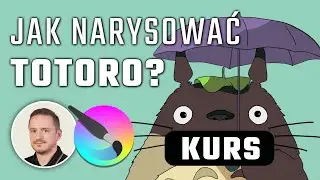 Jak narysować parasol Totoro w KRICIE? | proste linie, zaznaczenia | mini KURS na Gumroad