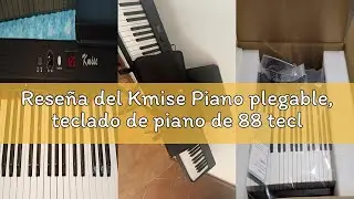 Rese&ntilde;a del Kmise Piano plegable, teclado de piano de 88 teclas, piano digital semipesado el&eacute;ctrico c