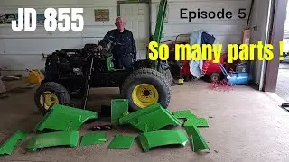 Neglected John Deere 855 Ep 5 It's back to life after being left in a barn for 10 yrs!