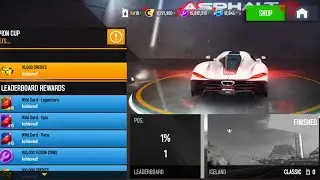 WEEKLY CHAMPIONS 🏆 Absolut Koenigsegg Jesko 🏎 shortcut ICELAND 1.9.992 Asphalt 8 🎮