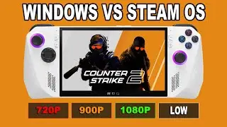 Counter Strike 2 | Steam OS VS Windows 11 | ROG Ally Performance Review / Benchmark 2025