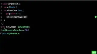 Learn Swift: Properties with Get and Set (Chapter 18 Lesson 7)