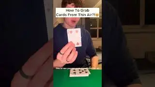 Как хватать карты из воздуха?!🤯 #магия #шорты