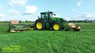 Maaien | Mowing Grass | Gras M&auml;hen | Maurice Land | John Deere + Krone