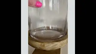 Farmhouse Hurricane Glass Candle Holder, Set of Two