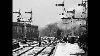 Bluebell Railway | Snow! 592 battles the elements at Horsted Keynes - Saturday 16th January 2010