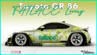 Toyota GR 86 FATLACE Livery - Forza Horizon 5 Design | Speedart