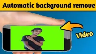 How to remove background automatically from your video or photo | automatic background remove.