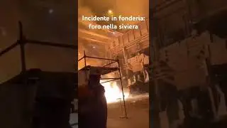 Si &egrave; bucata la siviera in una fonderia! Bici in fiamme&hellip;