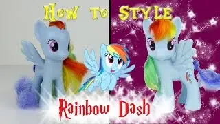 MLP Rainbow Dash Hair Styling Tutorial -- MLP Custom